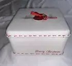 New Potters Studio Christmas Ceramic Cookie Box