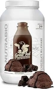 NutraBio Grass Fed Whey Isolate Protein (Chocolate, 2 Pounds)