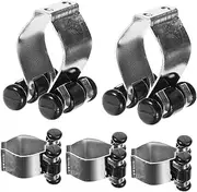 ERINGOGO 5Pcs Metal Wall Mount Pole Clip for Pool Cue Fishing Rod Holder Versatile Clamp with Sleek Finish for Billiards Snooker and Fishing Equipment