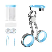 1 Set Contact Lens Aid Contact Lens Insertion And Remover Tool High Elasticity Silicone Center Axis Blue
