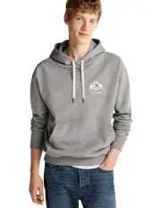 [Tommy Hilfiger] Hilfiger Small Crest Hoodie in Grey