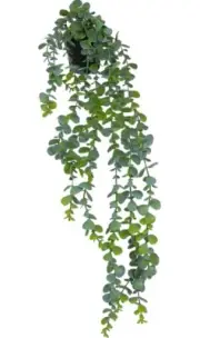 Artificial Hanging Plants for Shelf Fake Potted Greenery Plant Faux Mandala