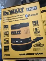 DEWALT DCR008 USB-C Rechargeable Mini Bluetooth Speaker