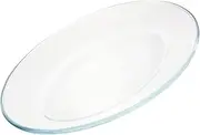 LABRIMP Craftsmanship Food Plate Tempered Glass Serving Dish Lid for Wedding Bar Restaurant 13 Diameter