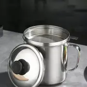 1pc oil storage pot Cooking Grease Container Grease Strainer Can