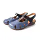 【DK 空氣鞋】雙色側鏤空女空氣涼鞋 87-2131-70 藍色