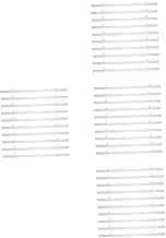 Cabilock 4sets Dowel Poster Mount Rail Plastic Wall Display for Retail Environments Painting Poles Frame 10pcs*4