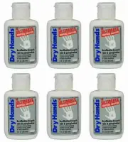 DRY HANDS 2 oz.(6 Pack) Sport Grip Powder for Baseball, Golf, Pole Dancing