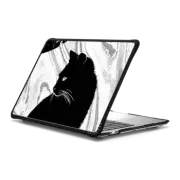 MacBook Pro 13-inch (M1 / M2 / Intel) Impact Case Black cat - Halloween black and white illustration