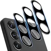 DEERLAMN [3-Packs Camera Lens Protector for Samsung Galaxy S25+ Plus,9H Hardness Anti Scratch Easy Installation Tempered Glass - Black
