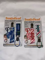 Lot of 2 BooginHead Pacigrip Luxe Pacifier Clips For Soothers and Teethers NEW