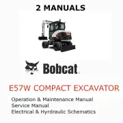 BOBCAT E57W EXCAVATOR MANUAL OPERATORS SERVICE REPAIR SHOP OWNERS PDF