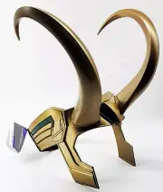 Disney Marvel Epcot Cosmic Rewind Loki Avengers Cosplay Gold Helmet Xandar NEW