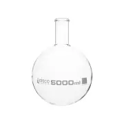 Florence Boiling Flask, 5000Ml - round Bottom, Narrow Neck, Beaded Rim - Borosil