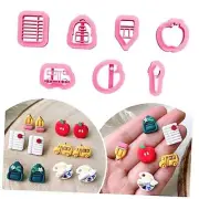 School Clay Cutters, Polymer Clay Earrings Cutters for studs clay cutters