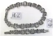 Rare Unique Design Pharaohs Bracelet Necklace High Quality silver 925 Vintage 97