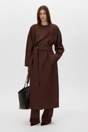 Aster Wool Coat in Almandine Brown - CAMILLA AND MARC® C&M