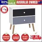 Bedside Table 2 Drawers - BONDS White