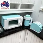 House Dollhouse Microwave Oven Mini Kettle Miniature Bread Machine Scene Model