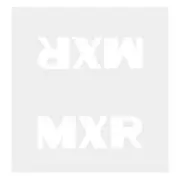 Madison - Top tube decal - MXR WHITE - old school bmx