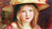 Girl In Lace Hat Quilt Block Multi Sizes FrEE ShiPPinG WoRld WiDE (C5