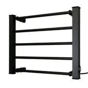 Pronti Heated Towel Rack Electric Bathroom Rails Warmer 90W Black