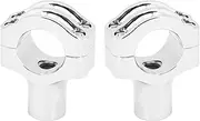 HCmotorku Motorcycle 1.25" Handlebar Riser Clamp Fit For Harley Softail Sportster XL Dyna Touring Road King (Chrome)