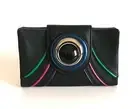 MIMCO MOD BUTTON LEATHER WALLET IN BLACK MIX BNWT RRP$169