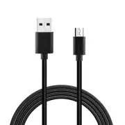 Reiko 3.3Ft PVC Material Micro USB 2.0 Data Cable in Black & Simple Packaging |