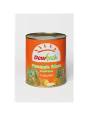 Dewfresh Pineapple Sliced In Light Syrup 3.03 Kg Can