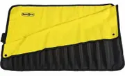 Rugged Xtremes RX03B612YE - Std Spanner Roll 17 Piece Yellow with Black Pockets