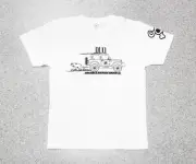 One Bite One Fish T Shirt OBOF Hit The Road White Size XL (9265)