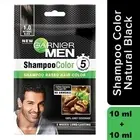 Garnier Men Hair Colour 1.0 Natural Black Shampoo Based Hair Color 10ml + 10 ml