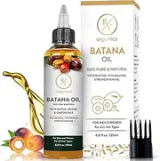 RV Organica Batana Oil for Hair Growth with Relaxers | Dr. Sebi Inspired Raw Organic Batana Oil from Honduras | Promotes Thicker, Stronger Hair | Ideal for Men & Women | 120ml