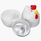Microwave Egg Cooker Plastic Poacher Chicken Shaped Boiler Poach Steamer Tools