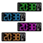 Digital Wall Clock Practical with Atmosphere Light for Home Office Kitchen