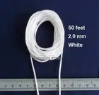 50 Feet 2.0 mm White Lift Pull String Cord For Shades or Vertical Blinds