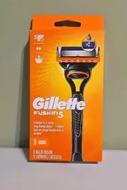 Gillette Fusion 5 Men's Razor 1 Handle + 1 Blade Refills Genuine Shaving NEW