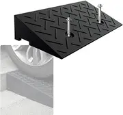 Heavy Duty Driveway Curb Ramps, Rubber Threshold Ramp Anti Slip Loading Ramp for Cars Motorcycles Bikes Wheelchairs Scooter, Sturdy and Easy to Carry(45x25x7cm/17.7x10x2.75in)