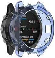 [ISOUDE] TPU Watch Case For Garmin Fenix 7S 7 7X 6 6S 6X Pro 5X 5 5SPlus Smart Watch Protective Frame Shell Replace Shockproof Clear Case