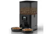 YES4PETS 6L Automatic Digital Pet Dog Cat Feeder Double Food Bowl Dispenser