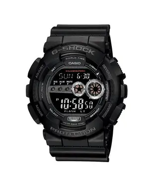 【CASIO G-SHOCK】 GD-100-1B 高亮度LED 強悍亮眼 超大錶殼 防水200米 GD-100