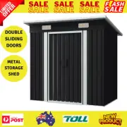 NEW Outdoor Storage Shed Utility Room Garden Tool Bicycle Workshop Shelter Black