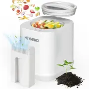 Electric Composter for Kitchen, 4L Large Smart Countertop Compost Bin with 3 Com