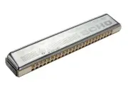 2509-C Echo 48 Tremolo Harmonica, Key of C, Stainless steel