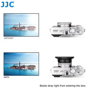 JJC LH-X100 方形遮光罩 富士 X100VI X100V X100F X70 X100 S T 相機適用