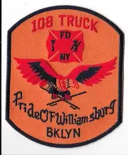 New York Fire Department (FDNY) Truck 108 Brooklyn Patch V3