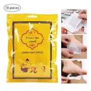 Lanna Foot Patch Detox Pads | Herbal Foot Care | 10 Pcs | Handmade in Thailand
