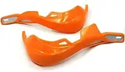 TDR Orange Motorcycle Plastic Handguards 7/8" 22mm and 1 1/8" 28mm Hand Guards Protector Protection for Motocross Dirt Bike Pit Bike Off Road ATV