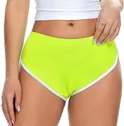 [JOINFUN] Women's Sexy Booty Shorts Retro Dolphin Shorts Sports Yoga Gym Running Hot Pants